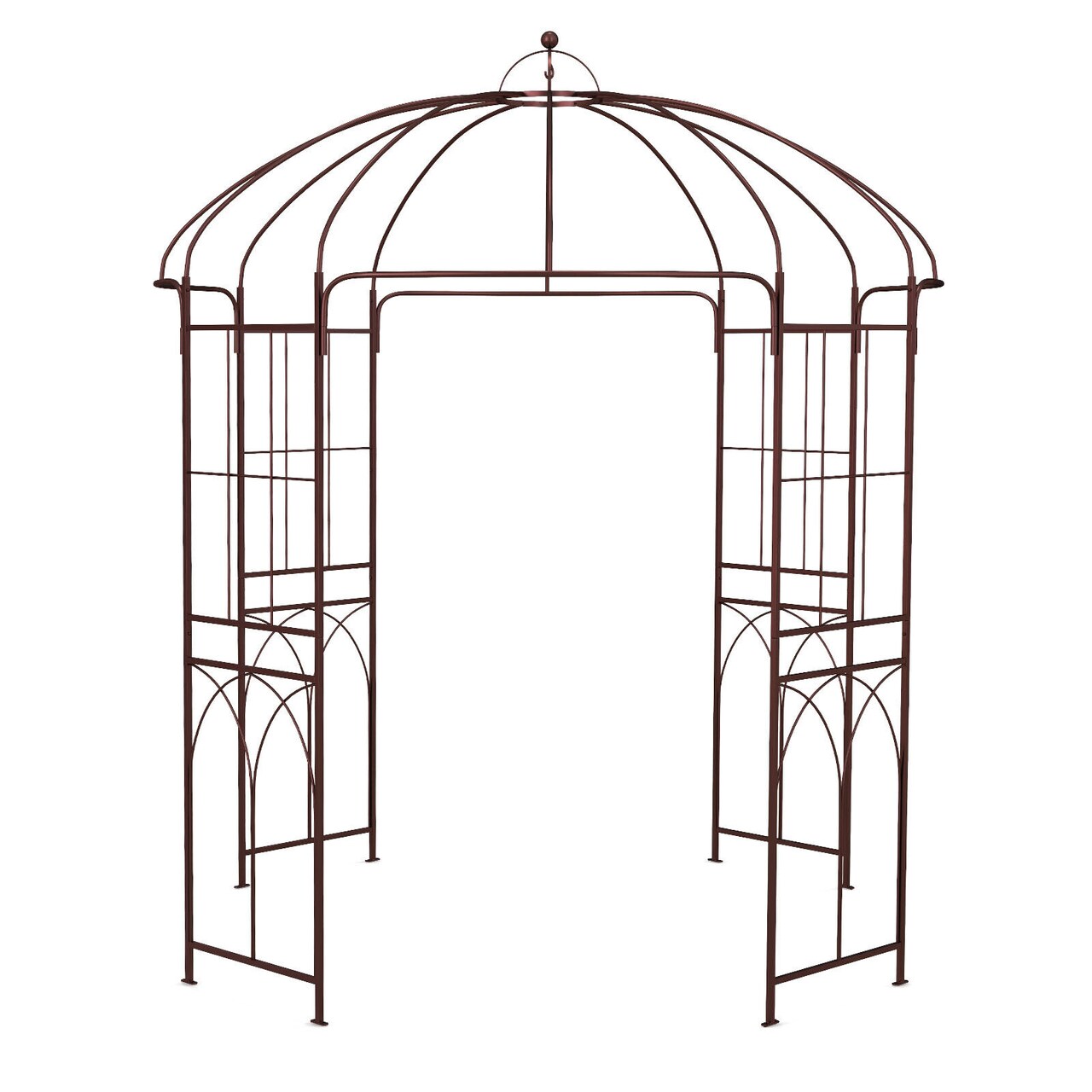 7ft Garden Arbor Birdcage Metal Climbing Plants Bronze Outdoor